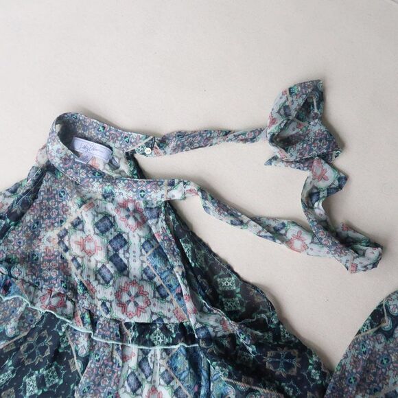 Libby Edleman Sheer Cold Shoulder Blouse - Picture 5 of 11